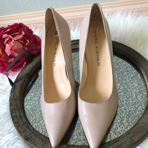 Marc Fisher | Shoes | Marc Fisherbeautiful Nude Leather Heels Sz 95